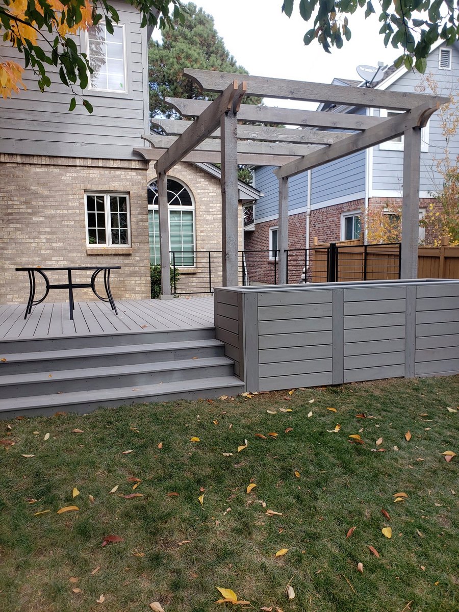 Covered patio outdoor living space